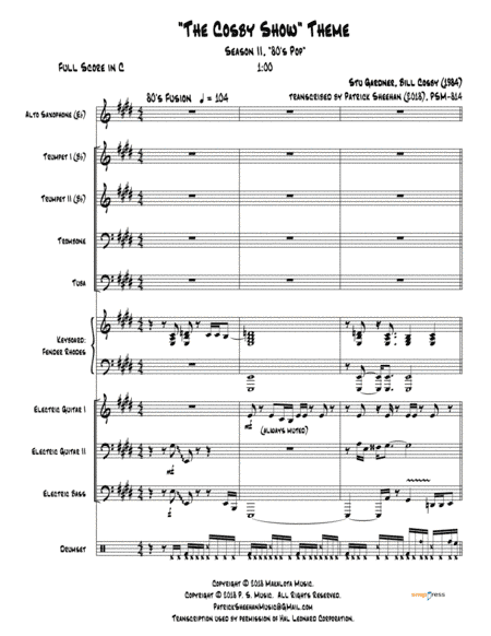 Bil Cosby Show - Bg Cues (arr. Patrick Sheehan)