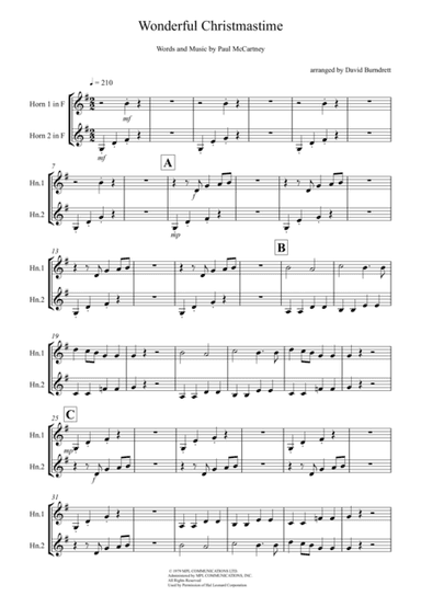 Wonderful Christmastime (arr. David Burndrett)
