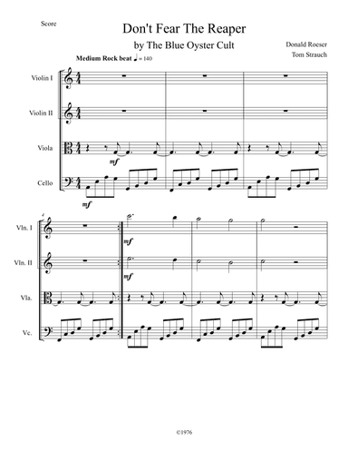 Don't Fear The Reaper (arr. Tom Strauch)