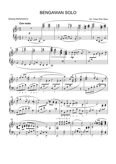 Bengawan Solo (arr. KW Chen)