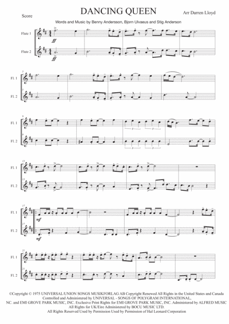 Dancing Queen (arr. Darren Lloyd)