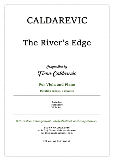 The River's Edge. For viola and piano.