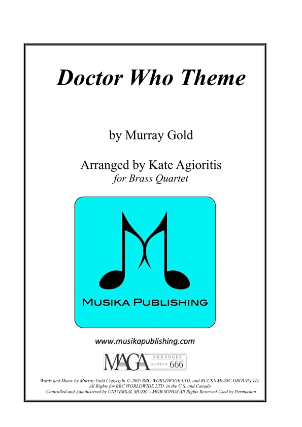 Doctor Who Theme (arr. Kate Agioritis)