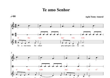 Te amo, Senhor