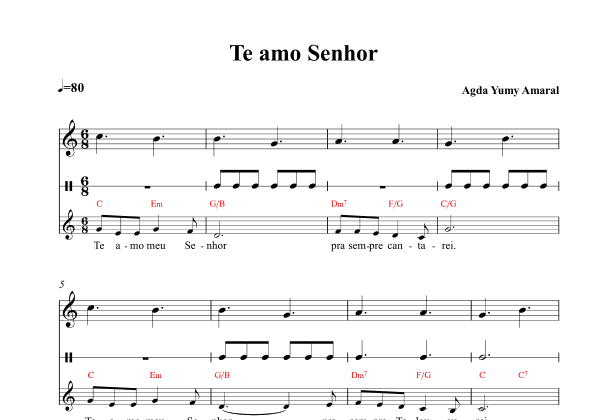 Te amo, Senhor