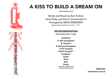 A Kiss To Build A Dream On (arr. Brad Esbensen)