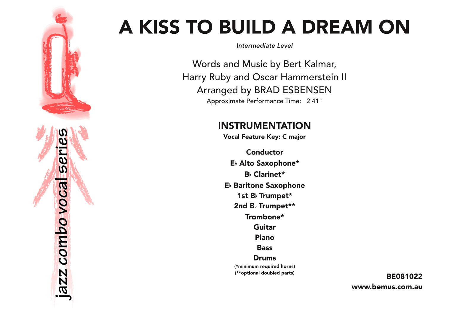 A Kiss To Build A Dream On (arr. Brad Esbensen)