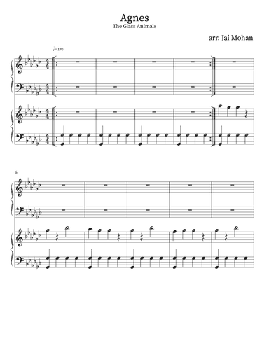 Agnes (arr. Jai Mohan)