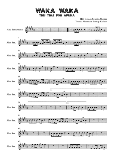 Waka Waka (this Time For Africa) (arr. Alexander Bosrup Karlsen)