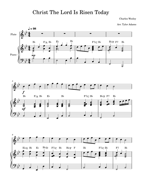 Christ The Lord Is Risen Today (arr. Tyler Adams)