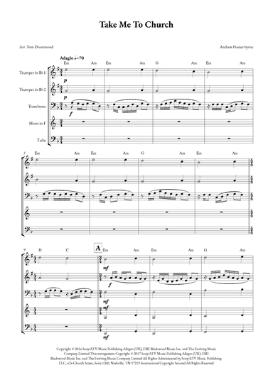 Take Me To Church (arr. Tom Drummond)
