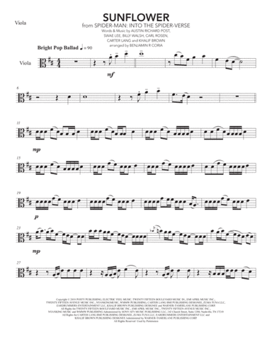 Sunflower (arr. Benjamín R. Coria)