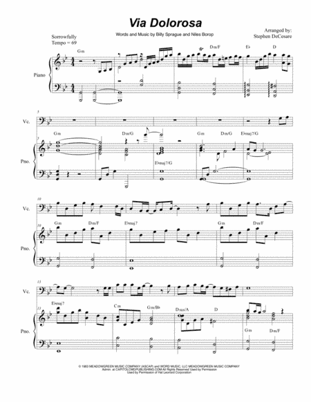 Via Dolorosa (arr. Stephen DeCesare)
