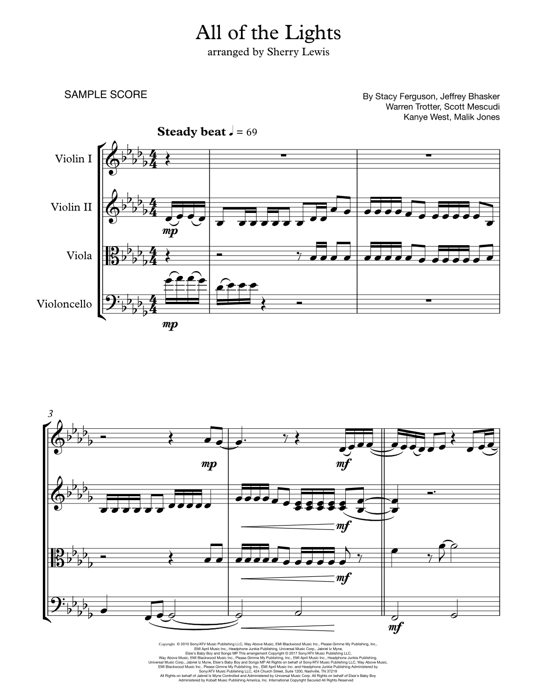 All Of The Lights (arr. Sherry Lewis)