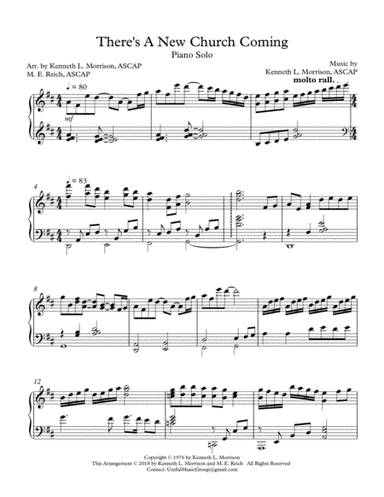 There's a New Church Coming - A Piano Solo