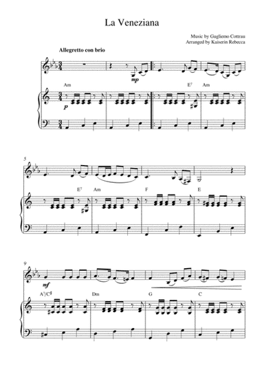 La Veneziana (arr. Kaiserin Rebecca)