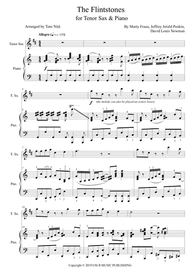 The Flintstones (arr. Toni Nita)