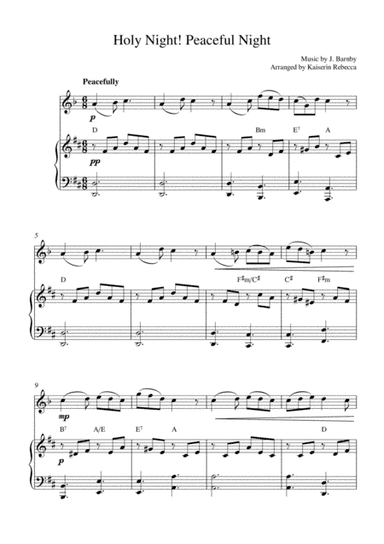Holy Night! Peaceful night (arr. Kaiserin Rebecca)