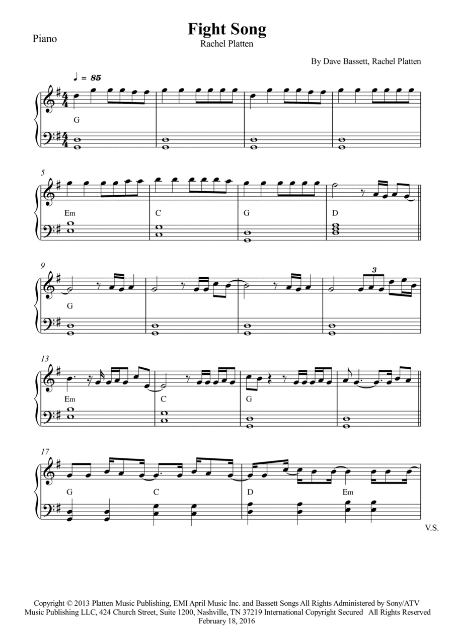 Fight Song (arr. Wesley S. SIlva)