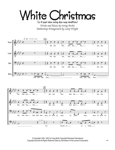 White Christmas (arr. Larry Wright)