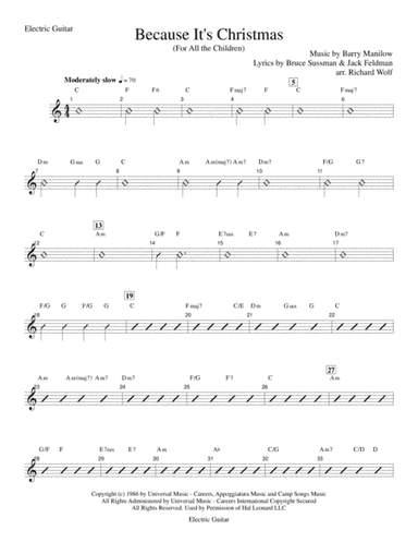 Because It's Christmas (For All the Children) (arr. Richard Wolf)