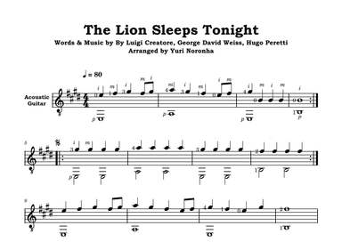 The Lion Sleeps Tonight (arr. Yuri Noronha)