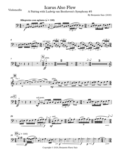 Icarus Also Flew: A Pairing with Beethoven's Symphony #5 - Violoncello