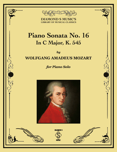 Piano Sonata No. 16 in C Major, K. 545 - Mozart - Piano Solo (arr. Diamond S Music)