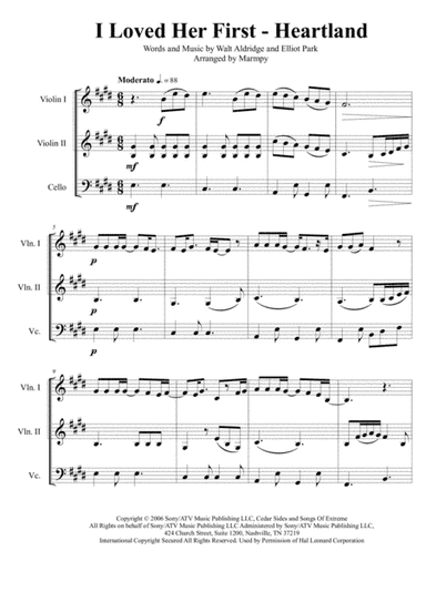 I Loved Her First (arr. Marmpy)