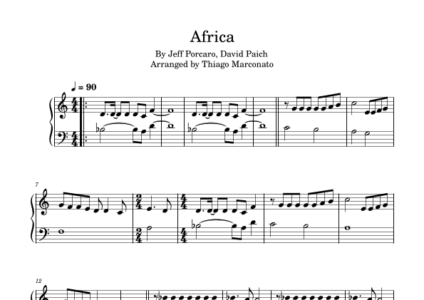 Africa (arr. Thiago Marconato)