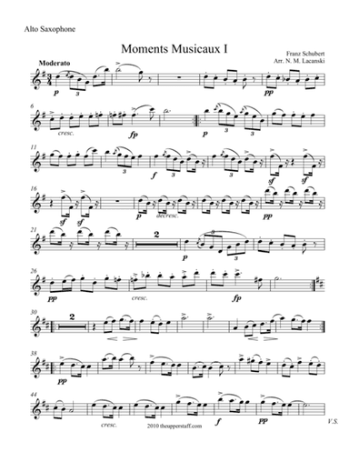 Moments Musicaux I (arr. Nick Lacanski)
