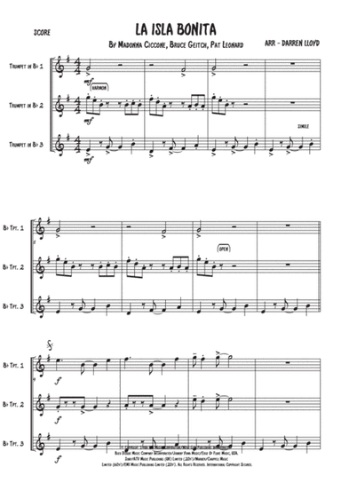 La Isla Bonita (arr. Darren Lloyd)