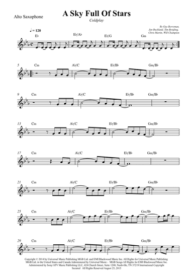 A Sky Full Of Stars (arr. Wesley S. SIlva)