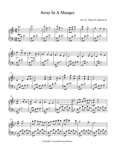 Away In A Manger (arr. Telmo D. Zaldivar Jr.)