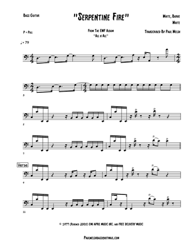 Serpentine Fire (arr. P Welsh)