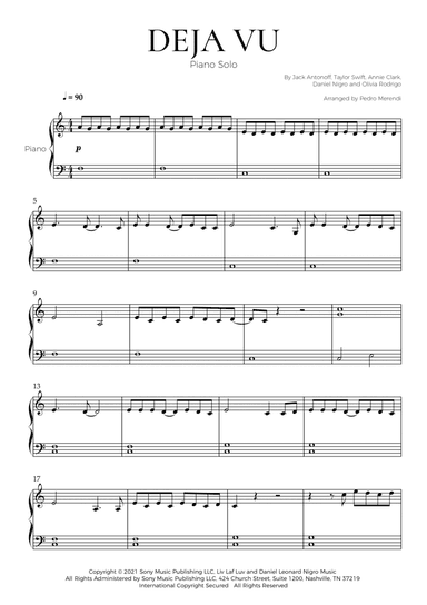 Deja Vu (arr. Pedro Merendi)
