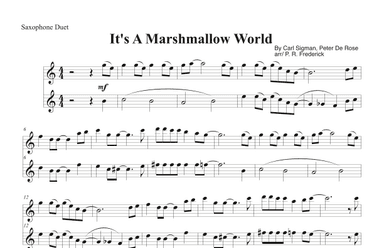 A Marshmallow World (arr. P. R. Frederick)