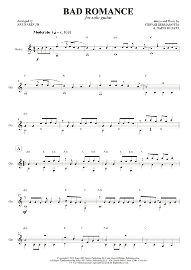Bad Romance (arr. Art.o Artaud)