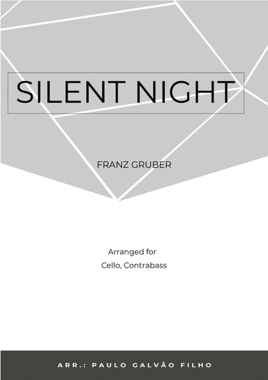 SILENT NIGHT - CELLO & CONTRABASS (arr. Paulo Galvao Filho)