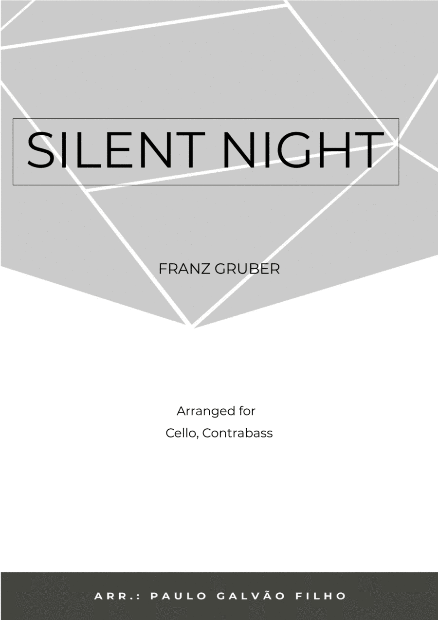 SILENT NIGHT - CELLO & CONTRABASS (arr. Paulo Galvao Filho)