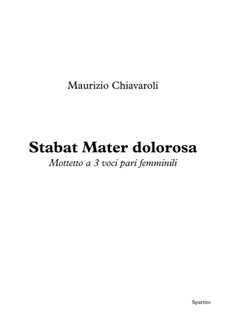Stabat Mater dolorosa
