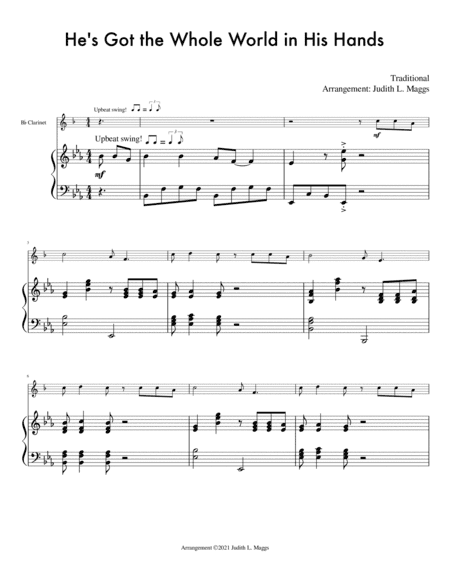 He's Got the Whole World In His Hands (arr. Judith L. Maggs)