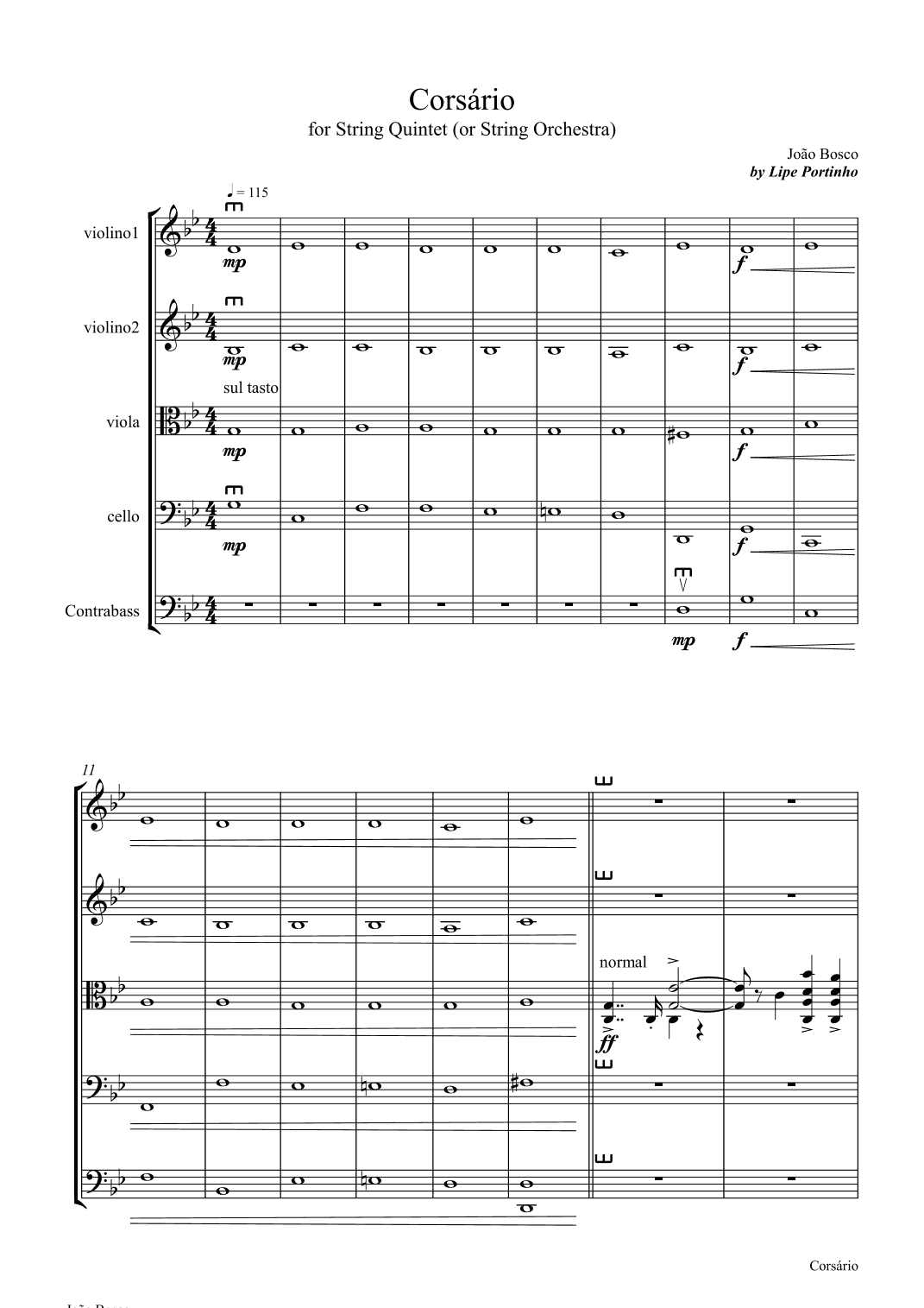 Corsario (arr. Lipe Portinho)