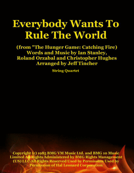 Everybody Wants To Rule The World (arr. Jeff Tincher)