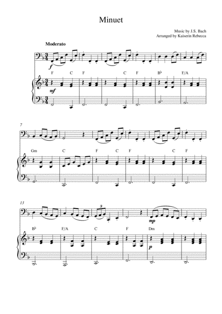 Minuet (arr. Kaiserin Rebecca)