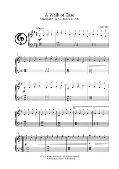 A Walk of Ease (Cinematic Piano Etudes S01E08)
