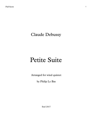 Petite Suite (arr. Philip Le Bas)
