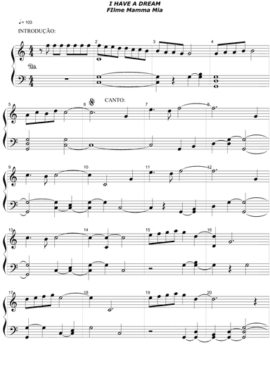 I Have A Dream (arr. Heraldo Melo dos Santos)