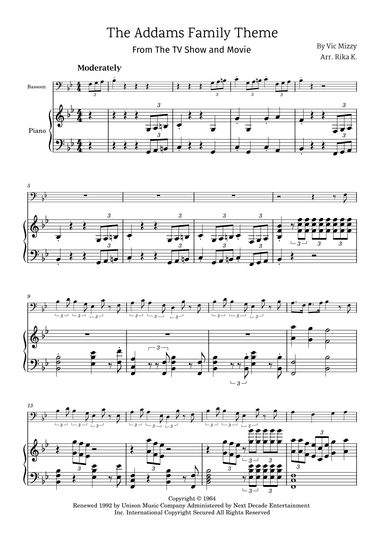 Addams Family Theme (arr. Rika K.)