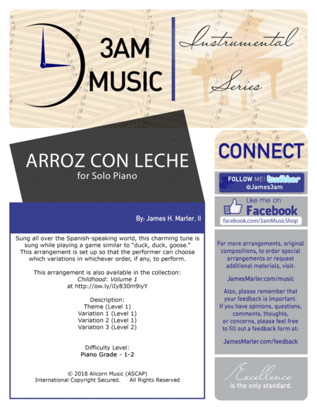 Arroz con Leche (Theme and Variations)